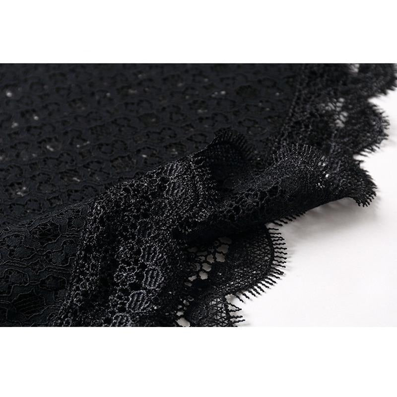 Robe Longue Dentelle Noire