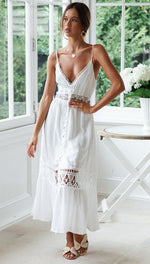 Robe Dentelle Longue Blanche | Infinie Dentelle