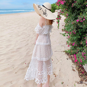 Robe Dentelle Perforée | Infinie Dentelle