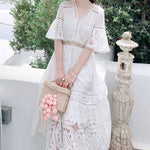Tenue Robe Blanche Dentelle