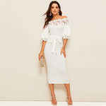 Robe Chic en Dentelle Blanche | Infinie Dentelle
