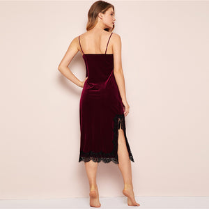 Nuisette Velours Dentelle