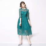 Robe Dentelle Bleu Azur | Infinie Dentelle
