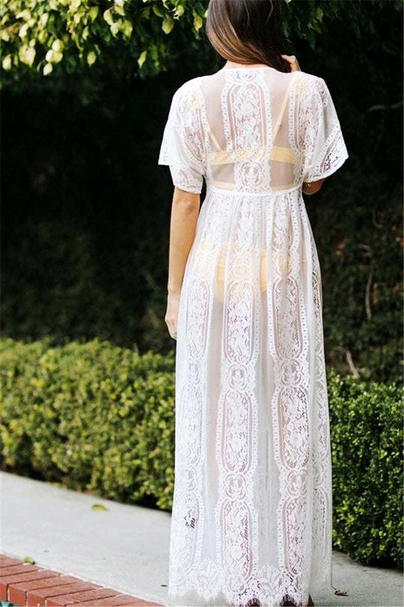 Robe Dentelle Blanche Boho | Infinie Dentelle