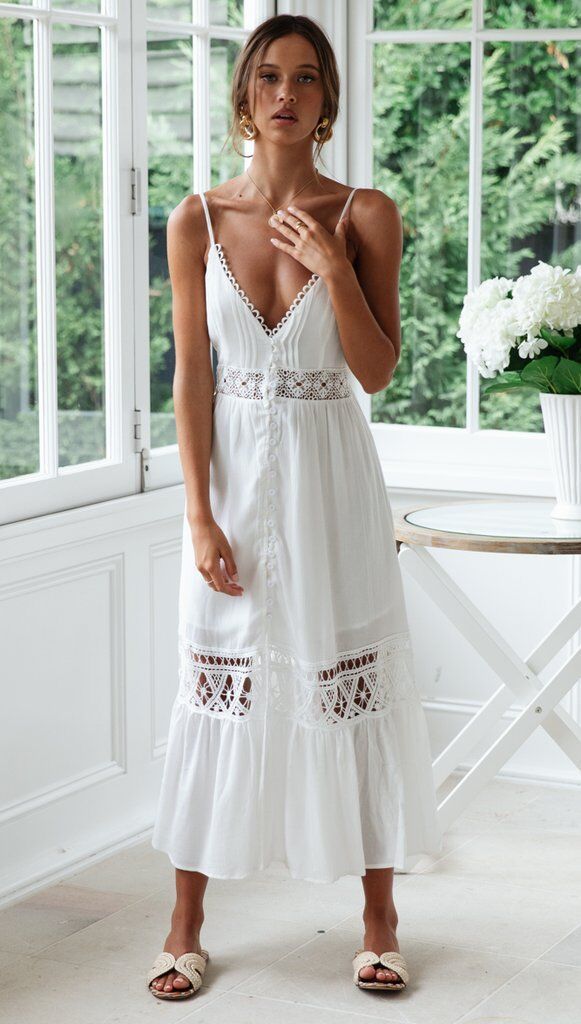 Robe Dentelle Longue Blanche | Infinie Dentelle