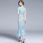 Robe Dentelle Bleu Ciel | Infinie Dentelle