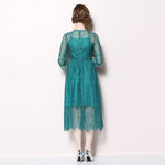 Robe Dentelle Bleu Azur | Infinie Dentelle