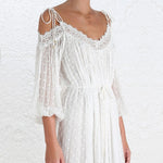 Robe Dentelle Blanche de Plage | Infinie Dentelle