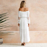 Robe Longue Dentelle Fluide