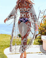 Robe Boho Dentelle Noire et banche | Infinie Dentelle
