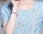 Robe Dentelle Bleu Ciel | Infinie Dentelle