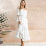 Robe Longue Dentelle Fluide