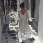 Robe Dentelle Blanche de Plage | Infinie Dentelle