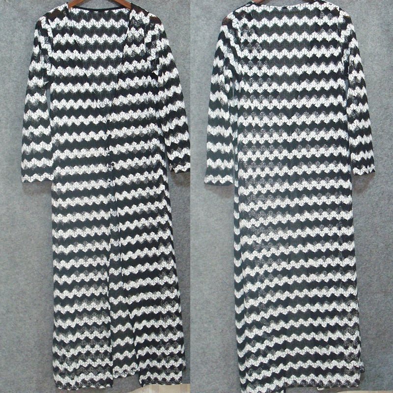 Robe de Plage Dentelle Zébrée | Infinie Dentelle