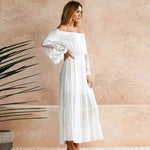 Robe Longue Dentelle Fluide