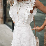 Robe Dentelle Manche Courte | Infinie Dentelle