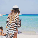 Robe de Plage Dentelle Zébrée | Infinie Dentelle