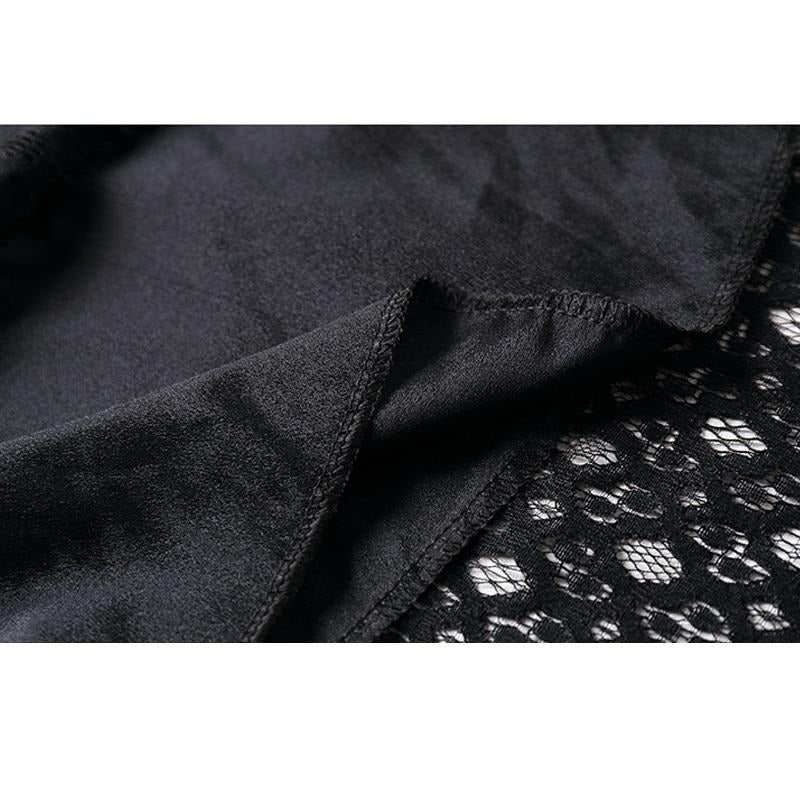 Robe Longue Dentelle Noire