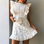 Robe Dentelle Manche Courte | Infinie Dentelle