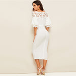 Robe Chic en Dentelle Blanche | Infinie Dentelle