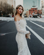 Robe de Soirée Dentelle Blanche | Infinie Dentelle