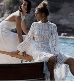 Robe Blanche Dentelle Longue | Infinie Dentelle