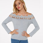Haut Dentelle Gris