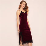 Nuisette Velours Dentelle
