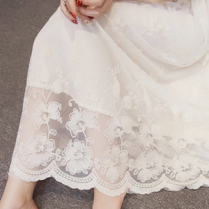 Robe Dentelle Blanche Femme | Infinie Dentelle