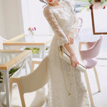 Robe Blanche Dentelle Habillée | Infinie Dentelle