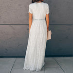 Robe Dentelle Blanche Longue | Infinie Dentelle