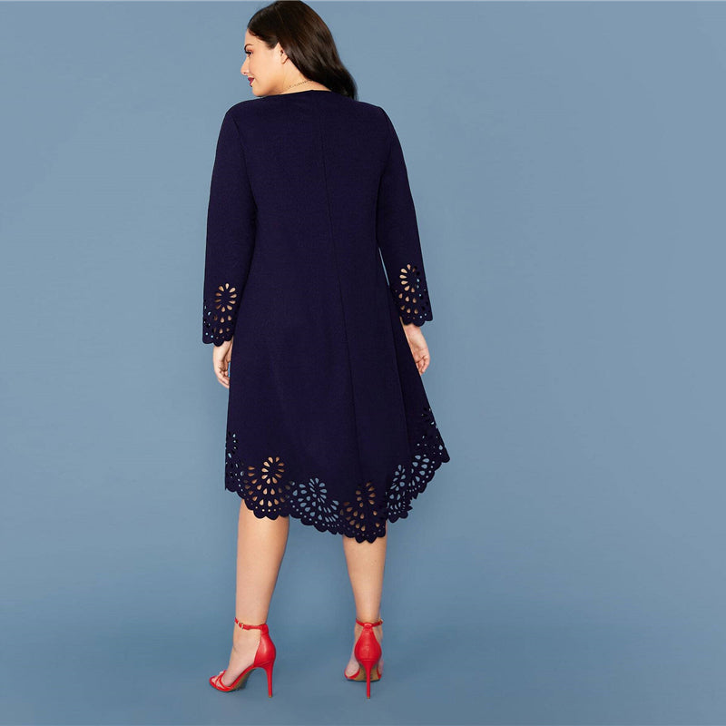 Robe Asymétrique Dentelle Grande Taille | Infinie Dentelle