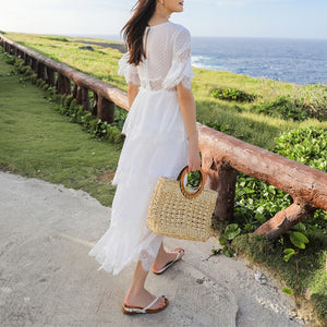 Robe Dentelle Blanche Bohème | Infinie Dentelle