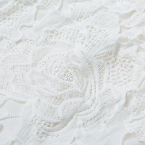 Robe Blanche Totale Dentelle | Infinie Dentelle