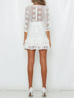 Robe Dentelle Blanche Courte | Infinie Dentelle