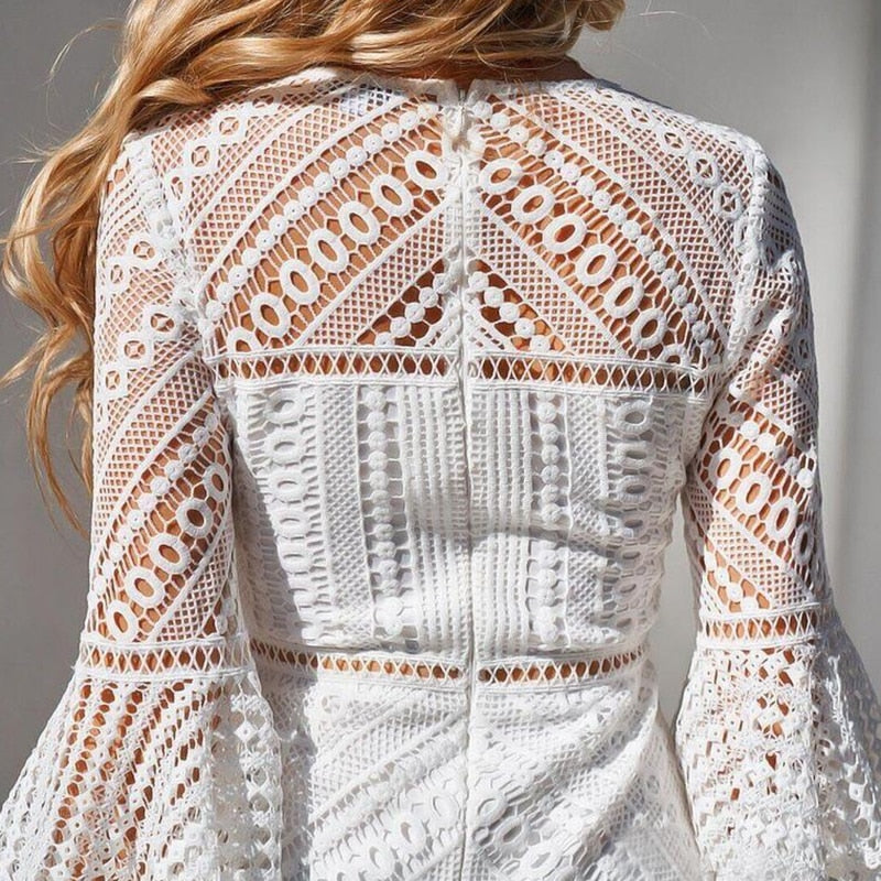 Robe Dentelle Blanche Fille | Infinie Dentelle