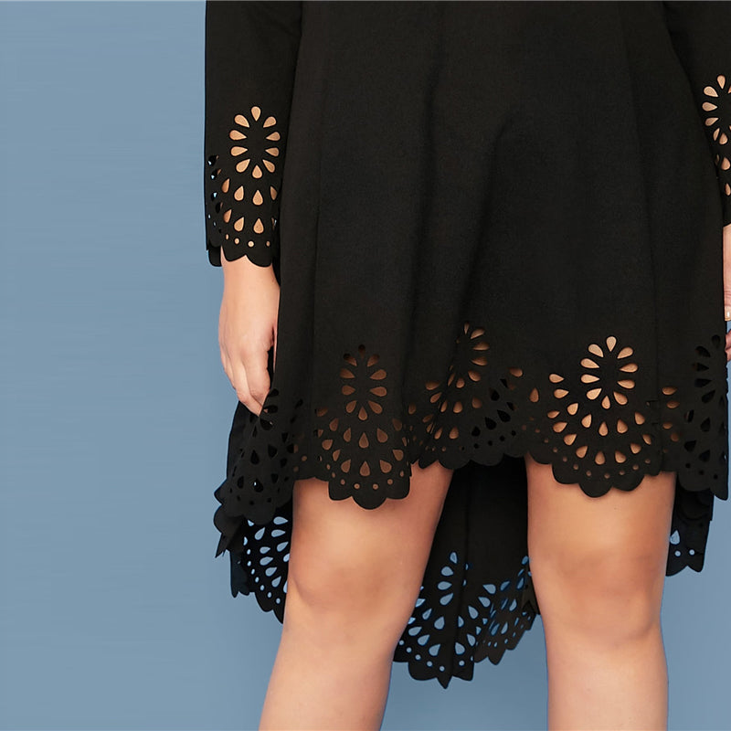 Robe Asymétrique Dentelle Grande Taille | Infinie Dentelle