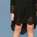 Robe Asymétrique Dentelle Grande Taille | Infinie Dentelle
