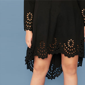 Robe Asymétrique Dentelle Grande Taille | Infinie Dentelle