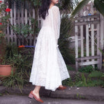 Robe Blanche Dentelle Cocktail | Infinie Dentelle