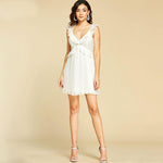 Robe Blanche Dentelle Droite | Infinie Dentelle