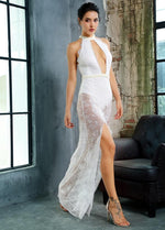 Robe Blanche Dentelle et Tulle | Infinie Dentelle