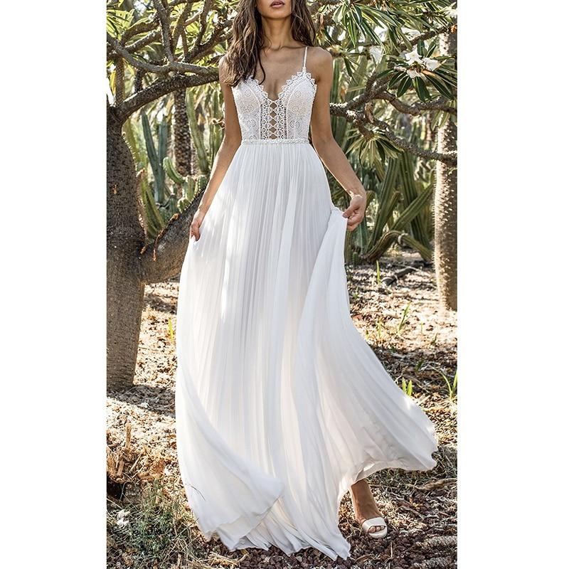 Robe Blanche Dentelle Fluide | Infinie Dentelle