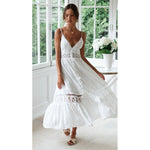 Robe Blanche Dentelle Longue Bohème | Infinie Dentelle