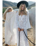 Robe Blanche Dentelle Style Bohème | Infinie Dentelle