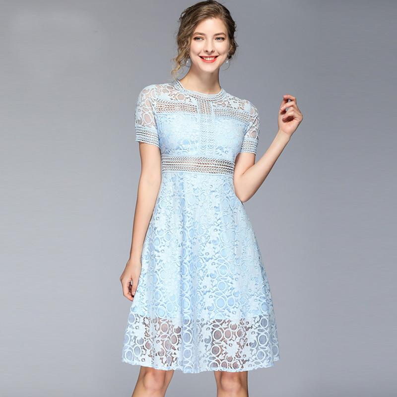 Robe Bleu Dentelle Mariage | Infinie Dentelle