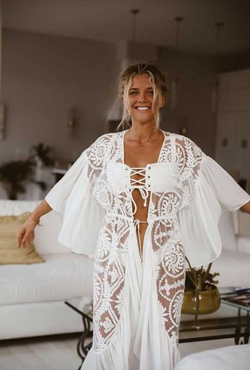 Robe Bohème Dentelle Longue | Infinie Dentelle
