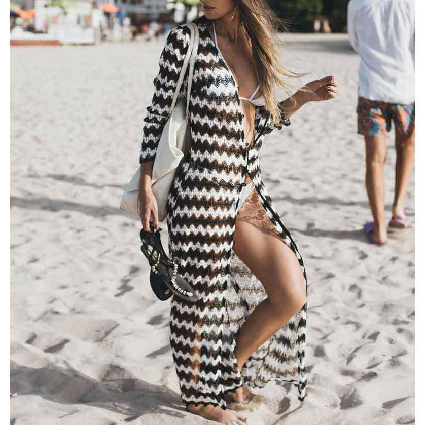 Robe de Plage Dentelle Zébrée | Infinie Dentelle