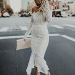 Robe de Soirée Dentelle Blanche | Infinie Dentelle