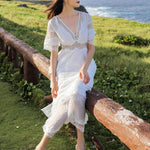 Robe Dentelle Blanche Bohème | Infinie Dentelle
